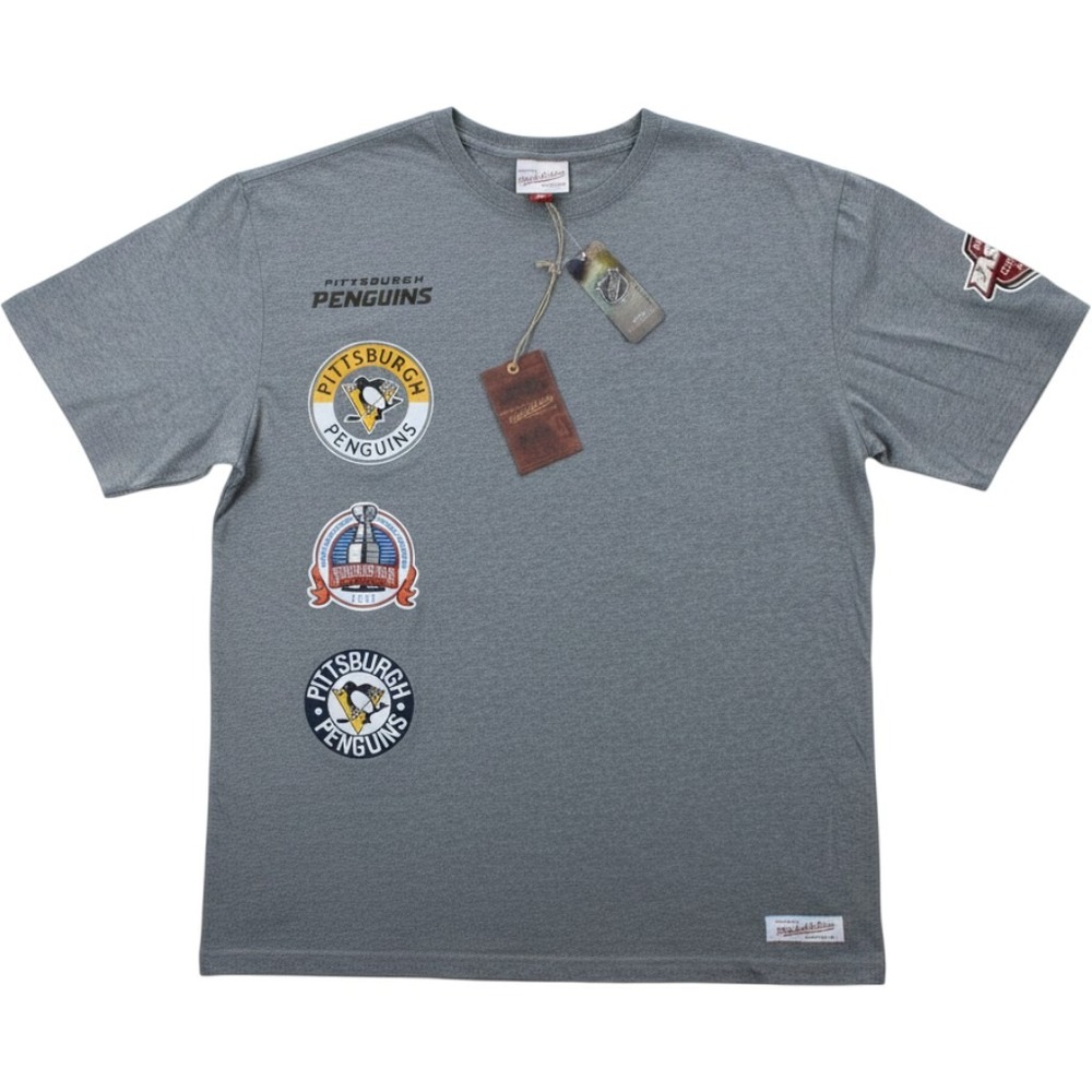 Mitchell & Ness Men's XL Pittsburgh Penguins Gray NHL Conference T-Shirt – NWT